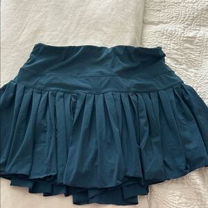 Chic Teal Skater Skirt
